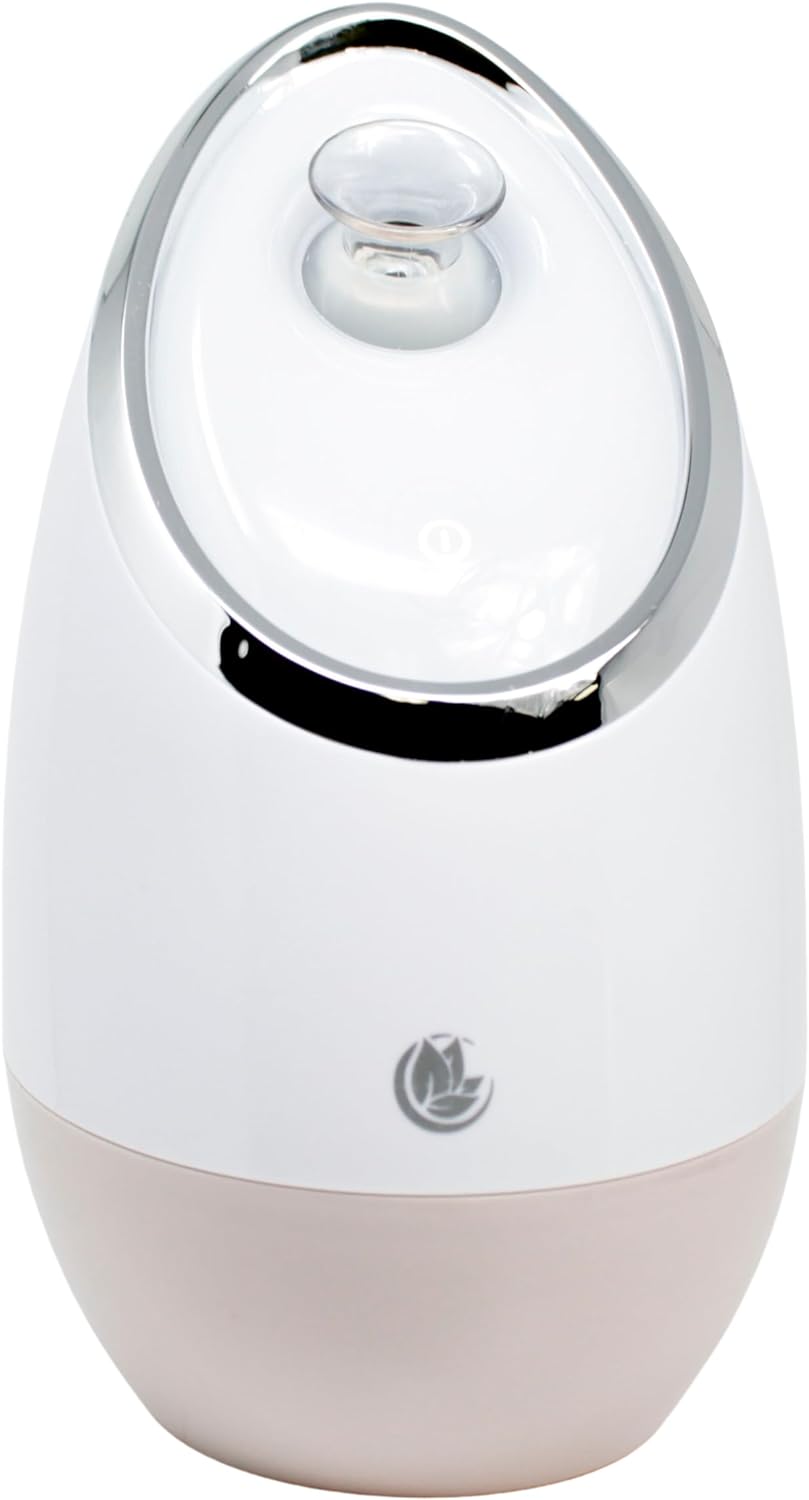 Facial Steamer SPA+ by Microderm GLO - Best Professional Nano Ionic Warm Mist, Home Face Sauna, Portable Humidifier Machine, Deep Clean  Tighten Skin, Daily Hydration for Maximum Serum Absorption