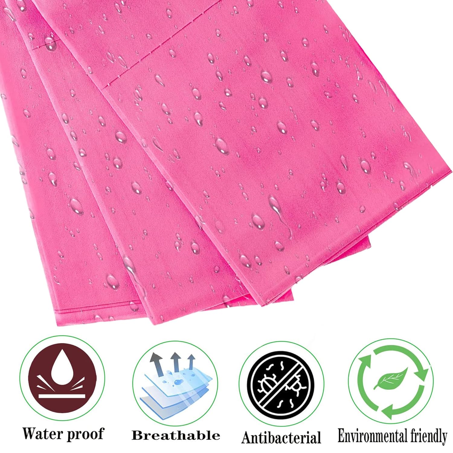 NATYTS 50 PCS 31 x 71 Inches Disposable Bed Sheets Waterproof Massage Table Sheet Non-woven Fabric Lash Cover for Spa/Beauty/travel/Salon(Pink)
