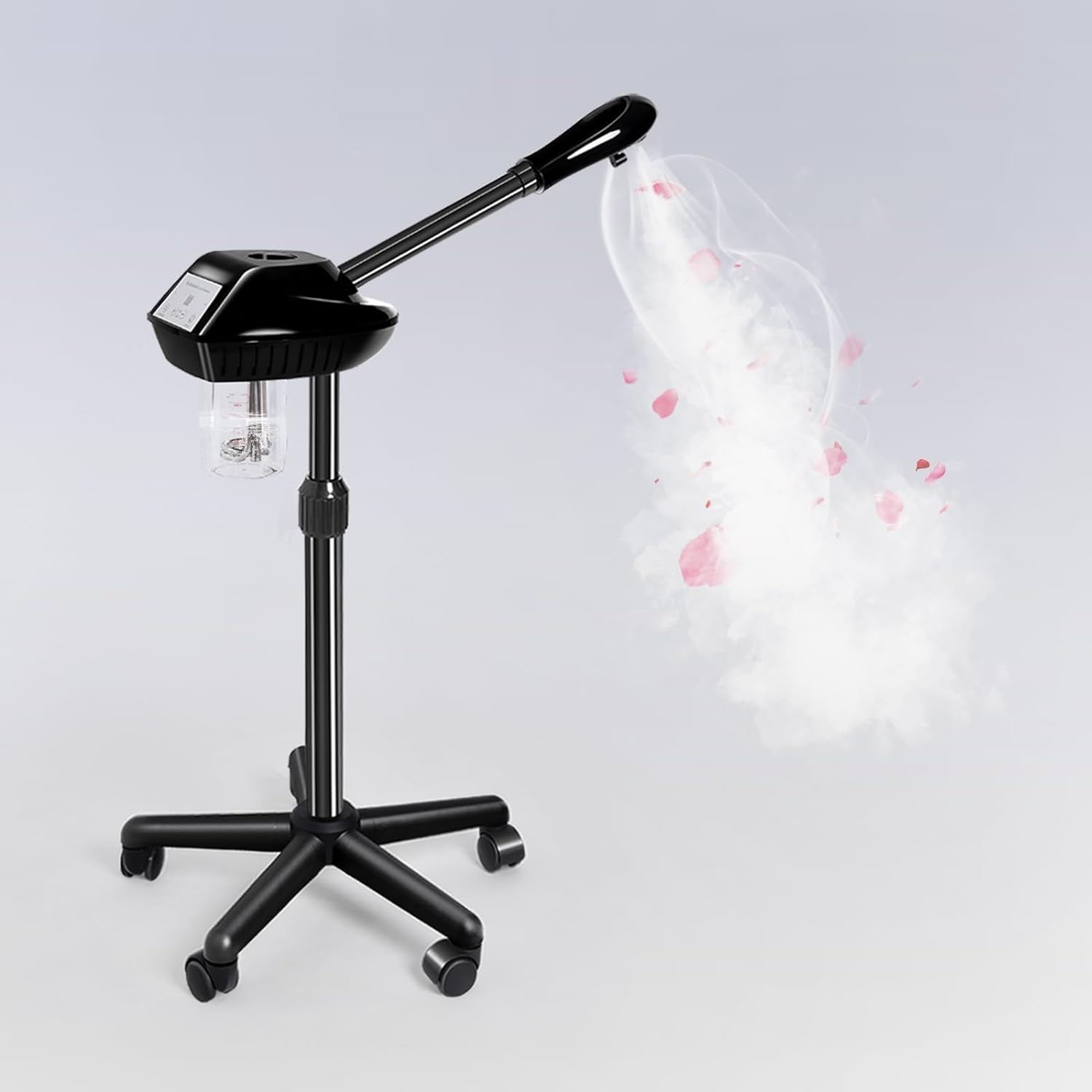Retain time Professional Facial Steamer, Facial Steamer on on Wheels with More Steam, Adjustable Height for Face Steamer Suitable for Personal and Professional Personal Care Places.
